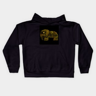 golden elephant ecopop Kids Hoodie